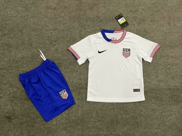 USA USMNT 2024 Kids Home Jersey (includes shorts)