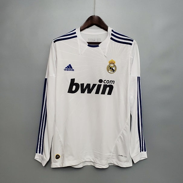 R. Madrid 10/11 Home Long Sleeve Retro Club Jersey