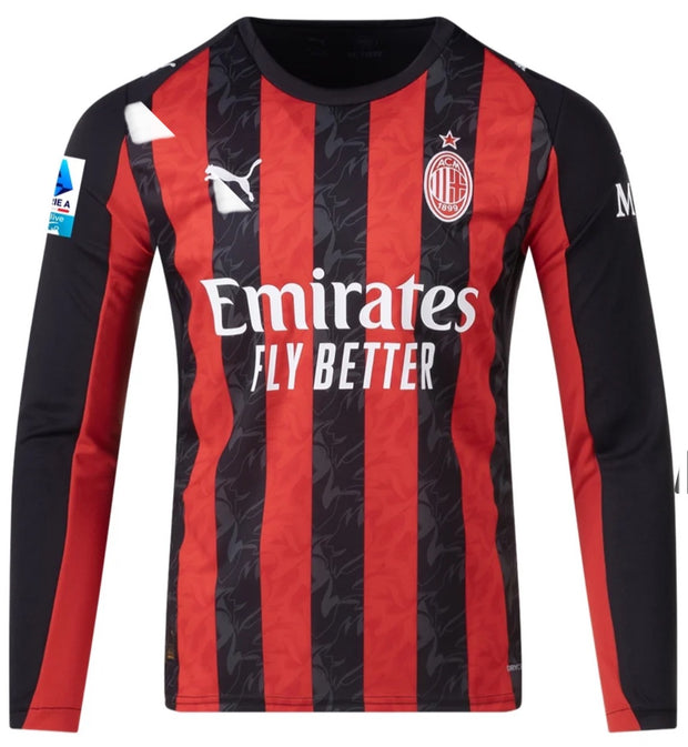 AC Milan Home 25/26 Long Sleeve Standard Kit