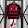 Flamengo Home 2025 Long Sleeve Kids Kit (Includes Shorts)