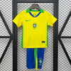 Brazil Home 25/26 Kids Kit (Includes Shorts)
