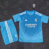 R. Madrid GK Blue 25/26 Kids Kit (Includes Shorts)