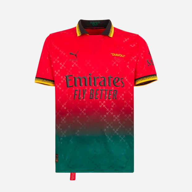 AC Milan x Offf Whitee Red Standard Kit