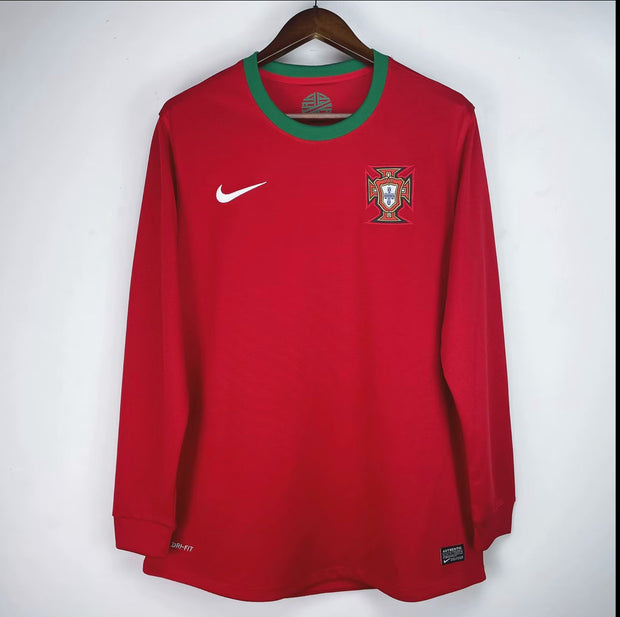 Portugal Home 2012 Long Sleeve Retro Jersey