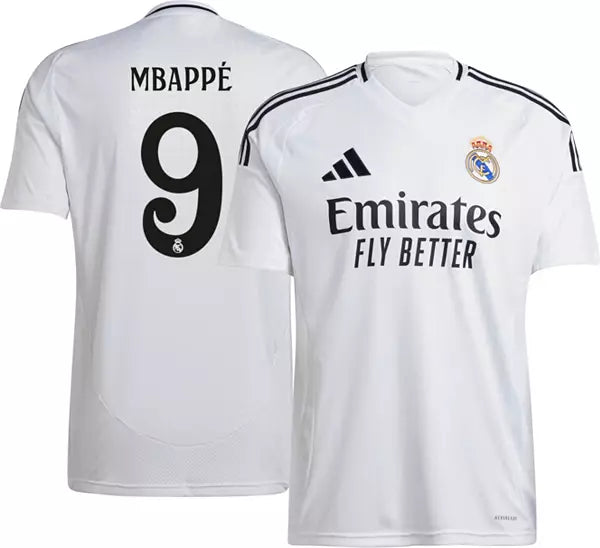 (SALE) R Madrid 24/25 Home Mbappe 9 Standard Kit