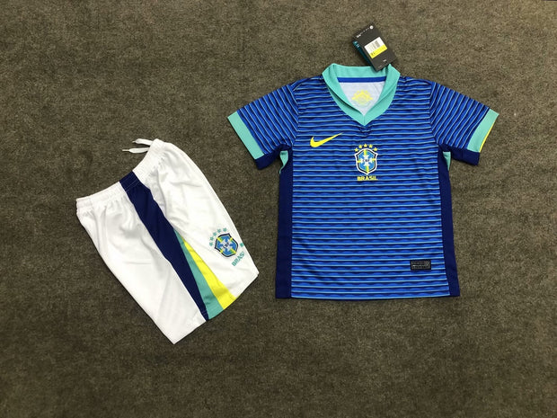 Brazil Away 2024 Kids Kit (includes shorts)