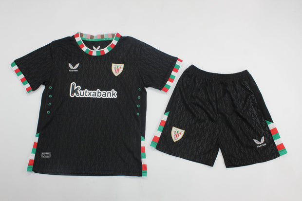 Athletic Bilbao GK Black 24/25 Kids Kit (Includes Shorts)