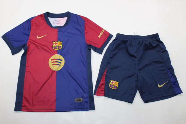 Barça Home 24/25 Kids Kit (Includes Shorts)