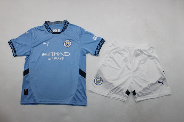 Man City. Home 24/25 Kids Kit (Includes Shorts)