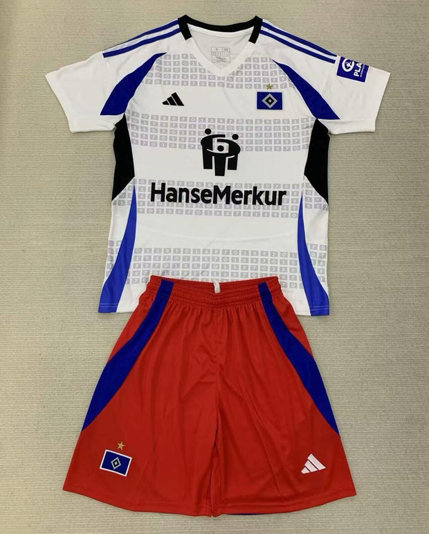 Hamburg SV Home 24/25 Kids Kit (Includes Shorts)