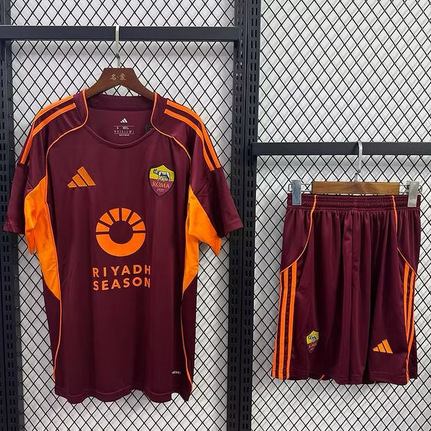 As Roma Home 25/26 Kids Kit (Includes Shorts)