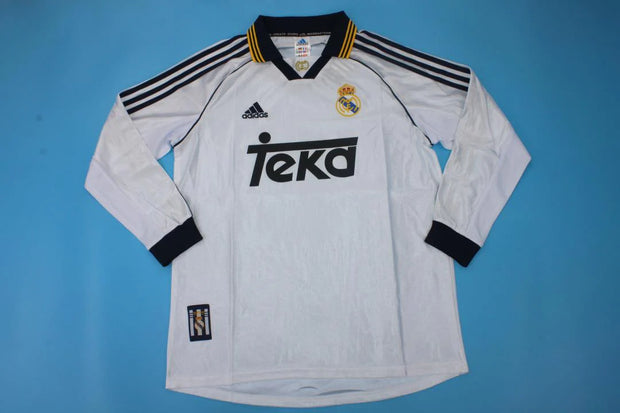 R. Madrid Home 98/00 Long Sleeve Retro Jersey