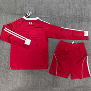 Liverpool Home 25/26 Long Sleeve Kids Kit (Includes Shorts)