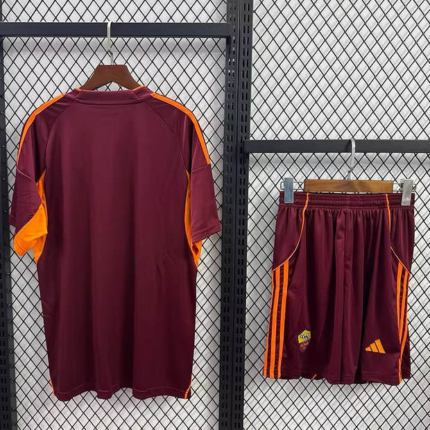 As Roma Home 25/26 Kids Kit (Includes Shorts)