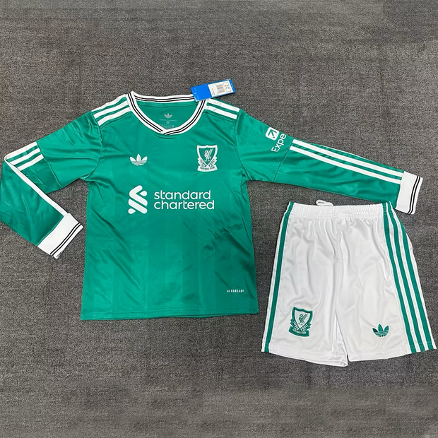 Liverpool 3rd 25/26 Long Sleeve Kids Kit (Includes Shorts)