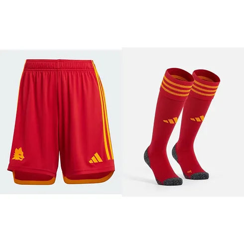 AS Roma 23/24 Home Shorts and Socks
