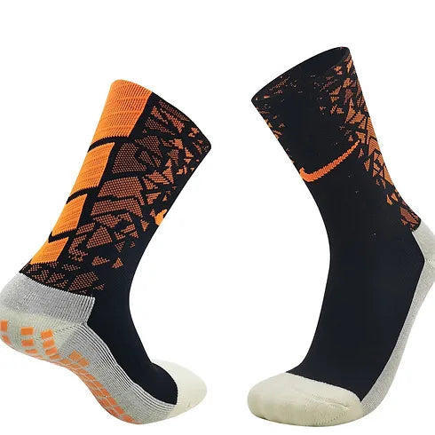 Nike Grip Socks - Black/Orange