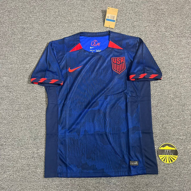 USA Woman's World Cup Away Version 2023 Men's Standard Issue Jersey (Mens Fit)