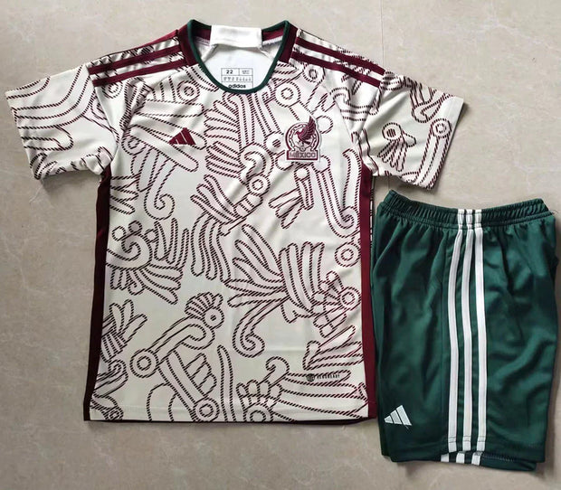 Mexico 22/23 Kids Away Jersey (includes shorts)