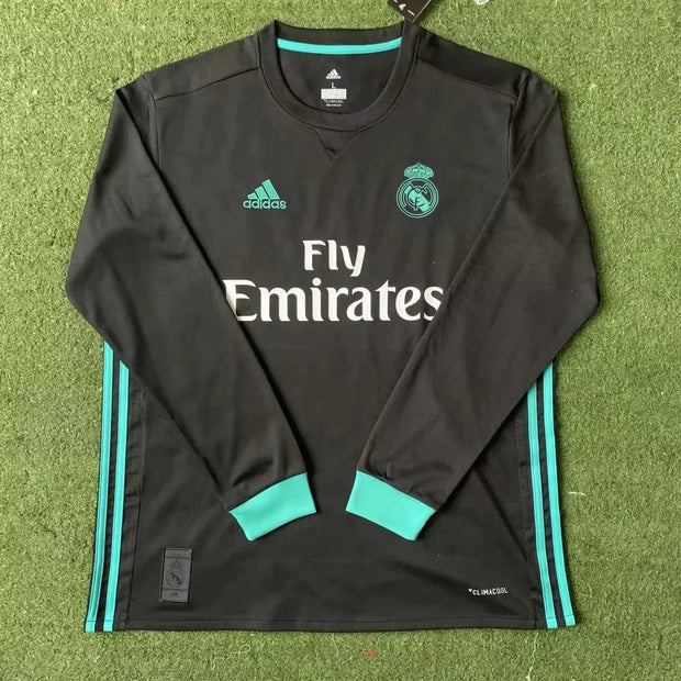 R. Madrid Away 17/18  Long Sleeve Retro Jersey