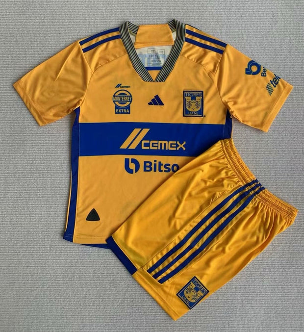 Tigres Home 23/24 Kids Kit (includes shorts)